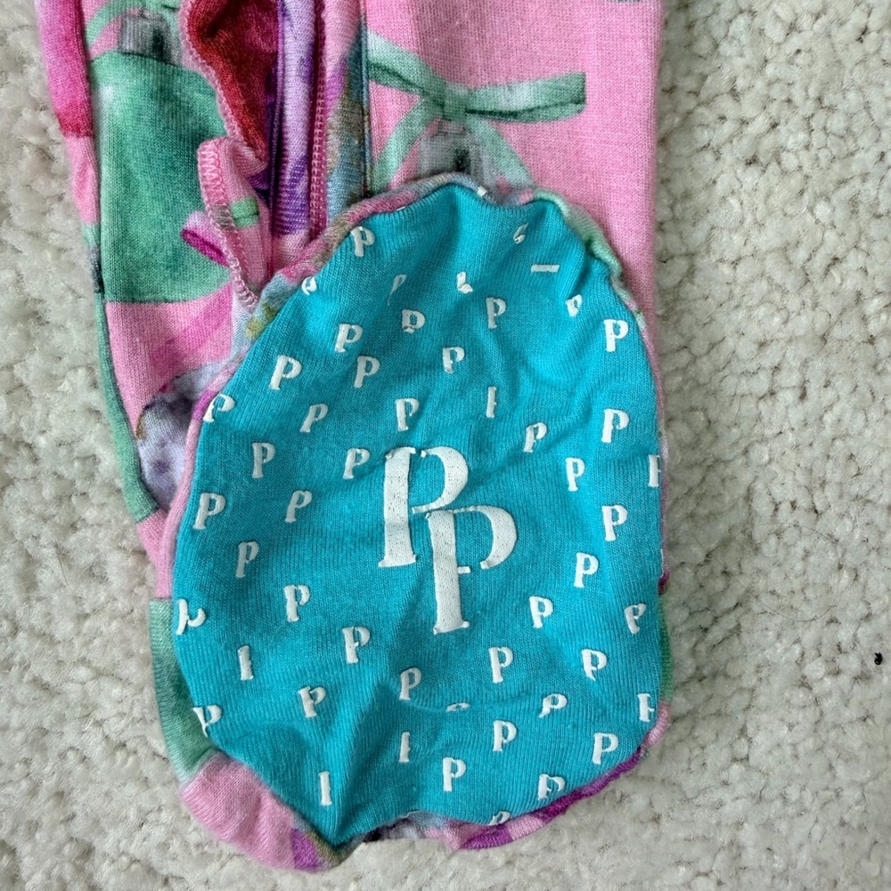 Posh Peanut “Posh Ornaments” Footie Ruffled Zippered One Piece - Picture 5 of 13